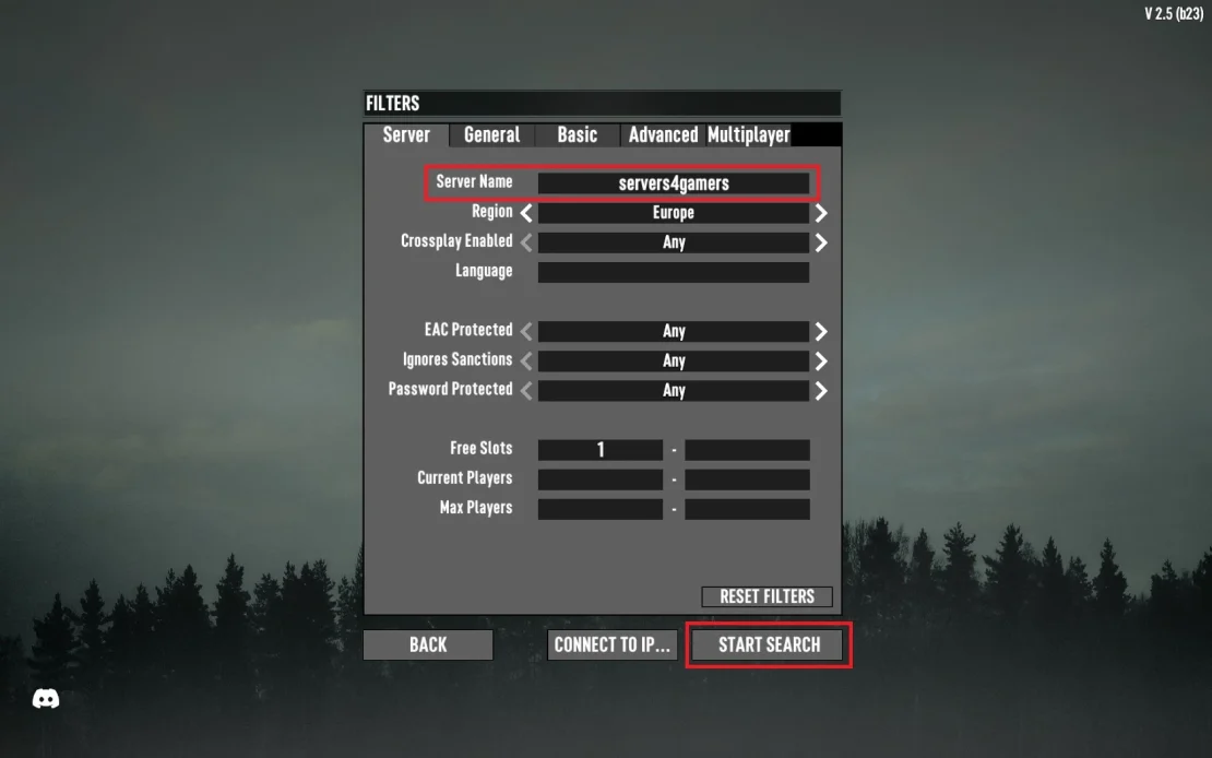 7 days to die server search