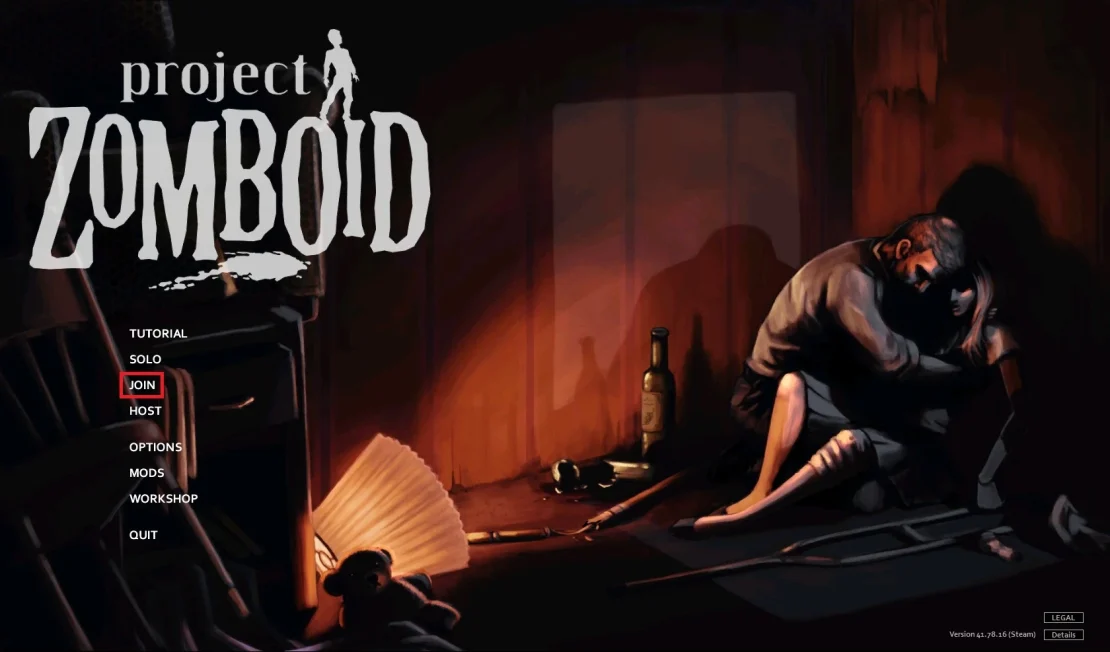 project zomboid main menu