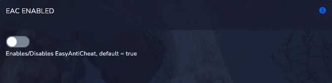 servers4gamers panel variable disable eac