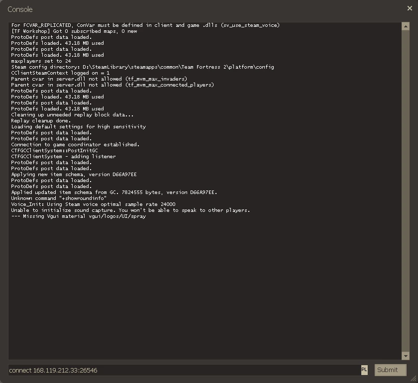 team fortress 2 developer console
