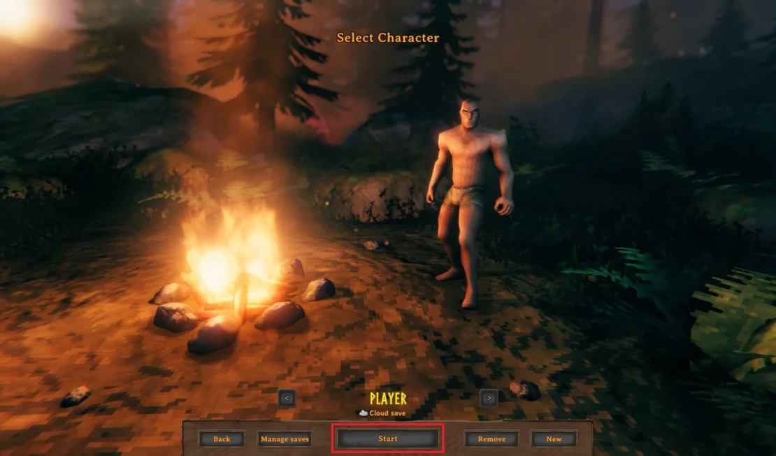 valheim select character
