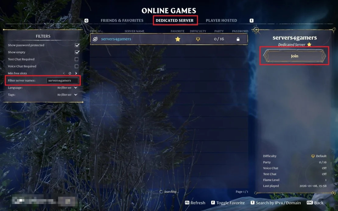 enshrouded dedicated server list