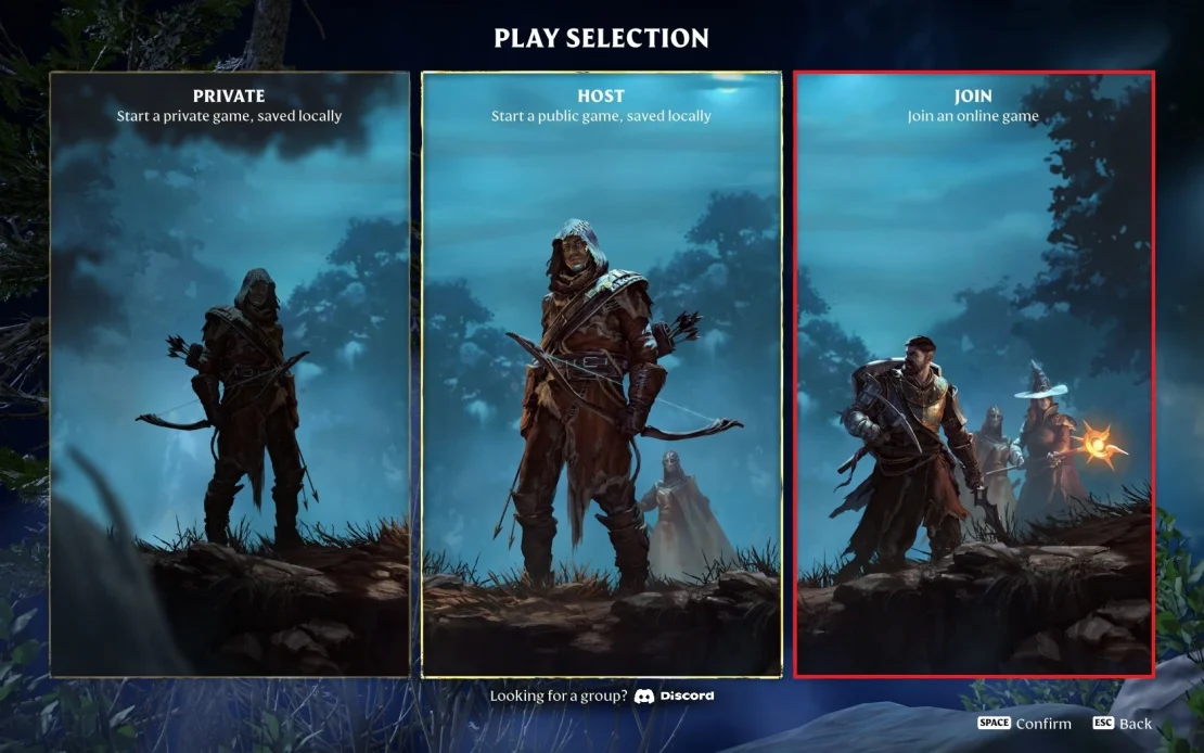 enshrouded join an online game