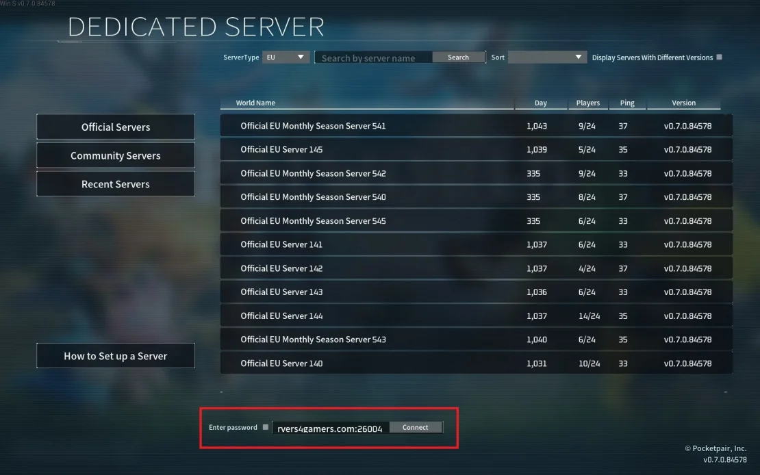 palworld join server with ip