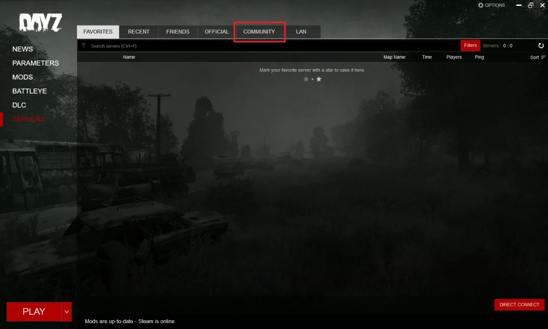 dayz community server list