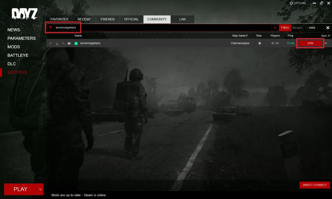 dayz join server