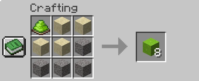 concrete powder recipe minecraft