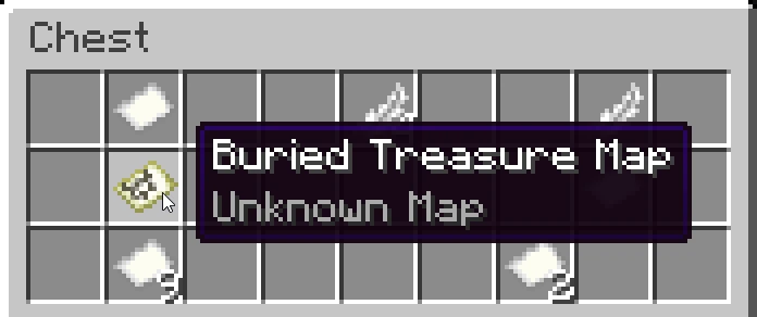 buried treasure chest minecraft