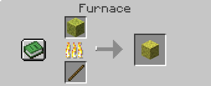 smelting wet sponge in furnace minecraft