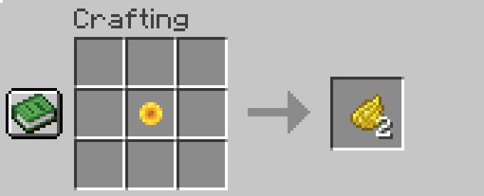 yellow dye recipe in minecraft using sunflower