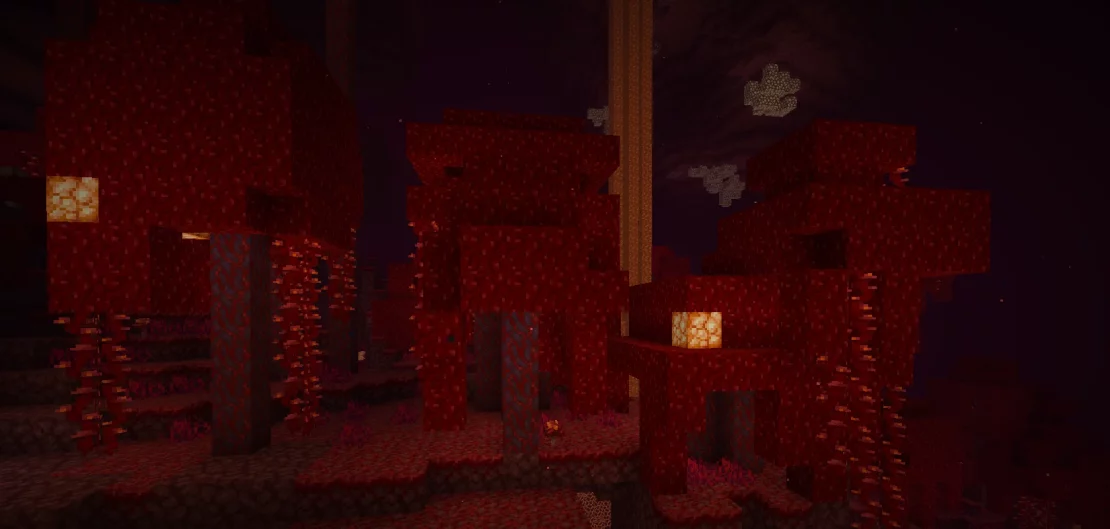 crimson forest biome minecraft