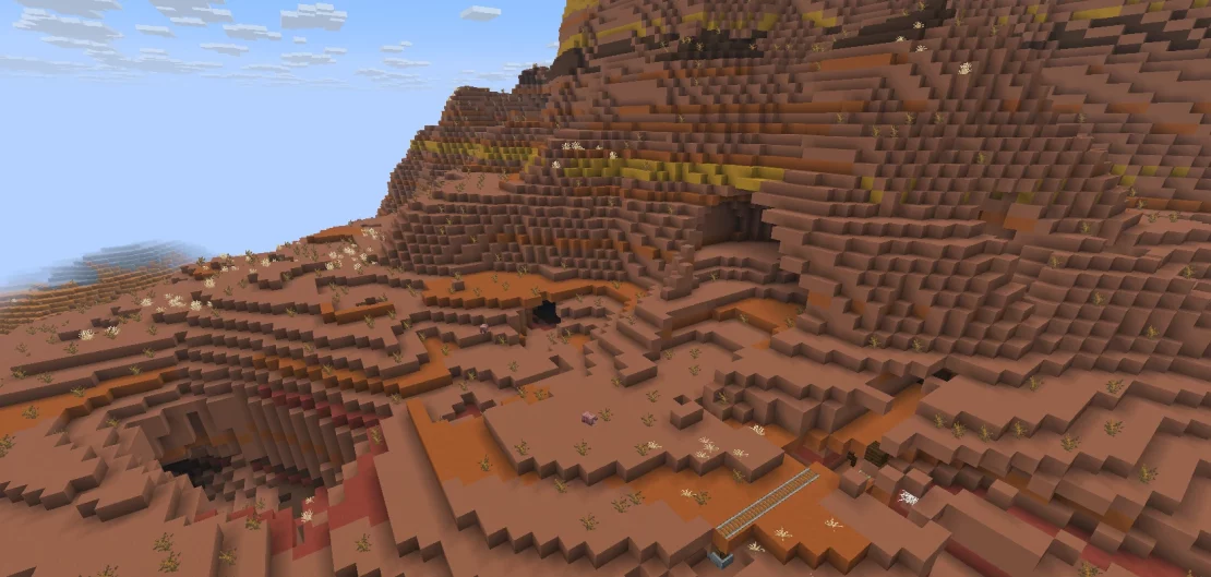 eroded badlands biome minecraft