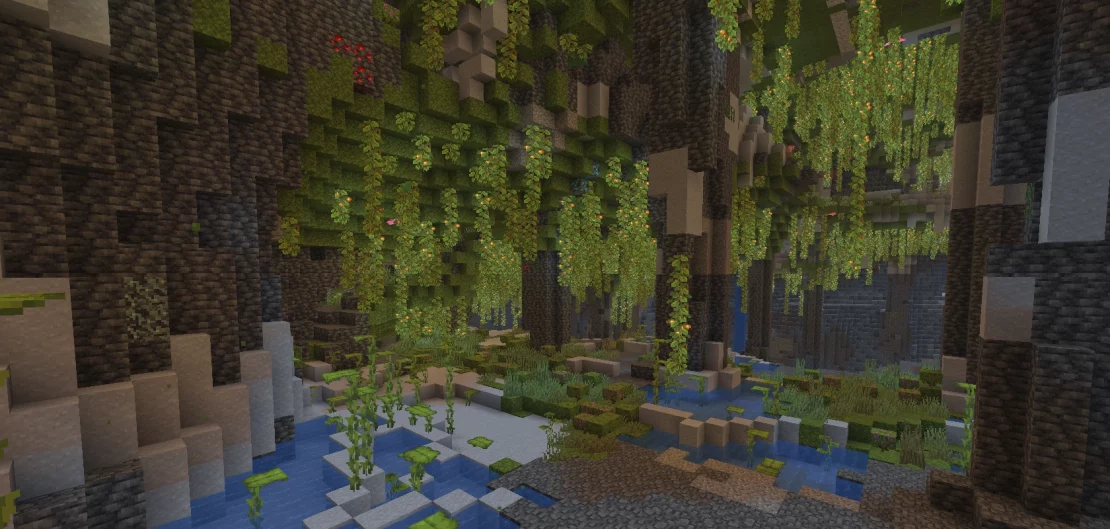 lush caves biome minecraft