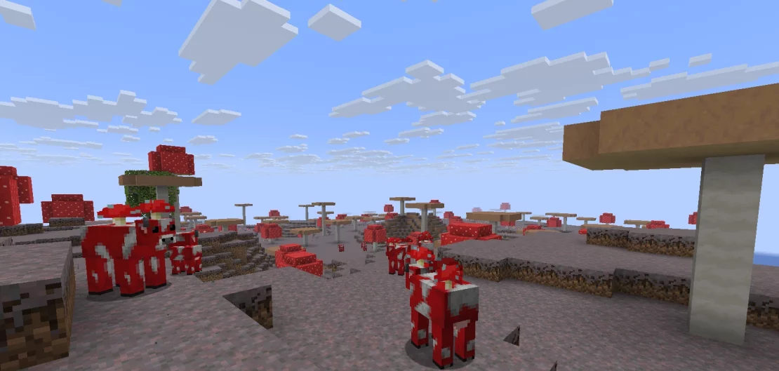 mushroom fields biome minecraft