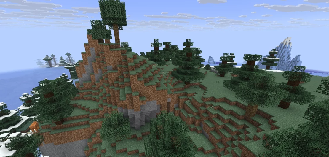 windswept forest biome minecraft