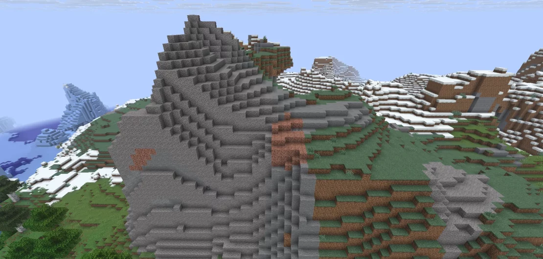 windswept gravelly hills biome minecraft
