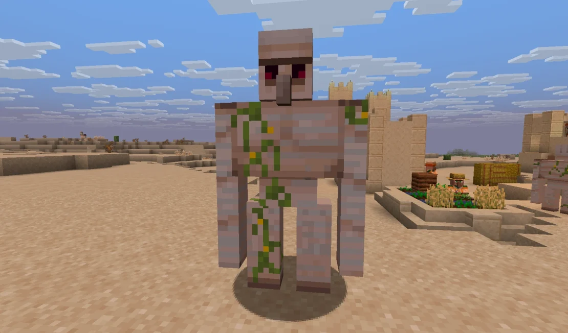 iron golem mob minecraft