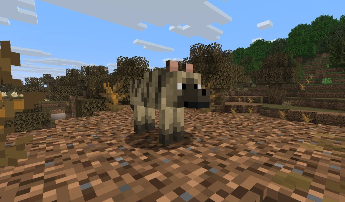 striped wolf minecraft