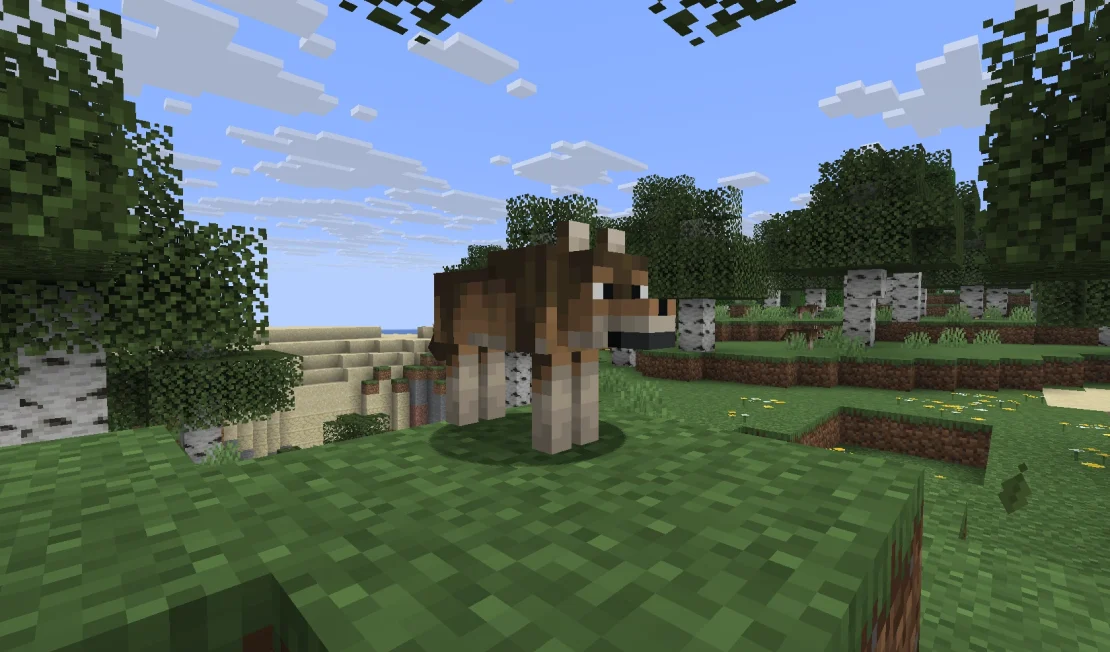 woods wolf minecraft