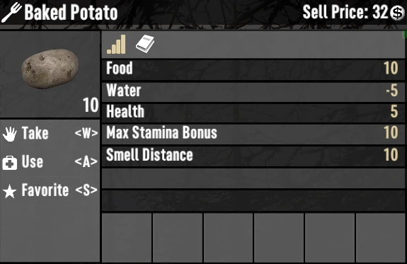 baked potato 7 days to die