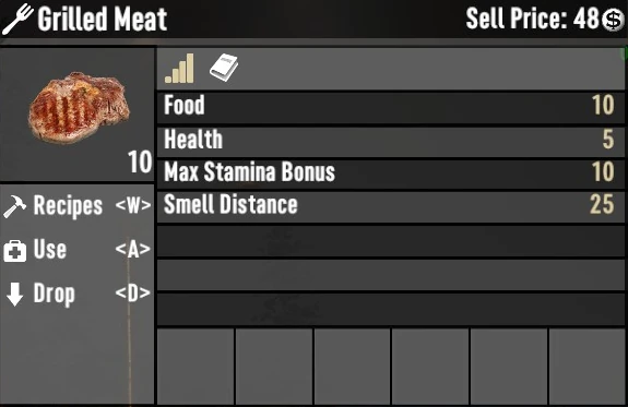 grilled meat 7 days to die