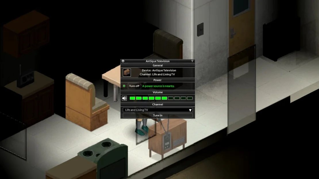 project zomboid how to watch tv