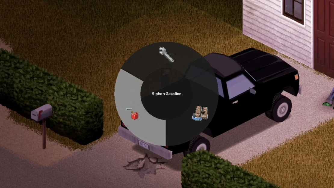 project zomboid siphon gasoline