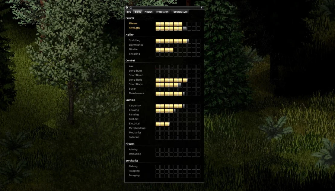 project zomboid skills