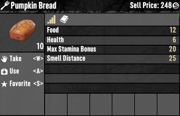 pumpkin bread 7 days to die