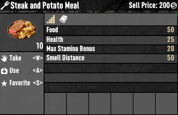 steak and potato meal 7 days to die