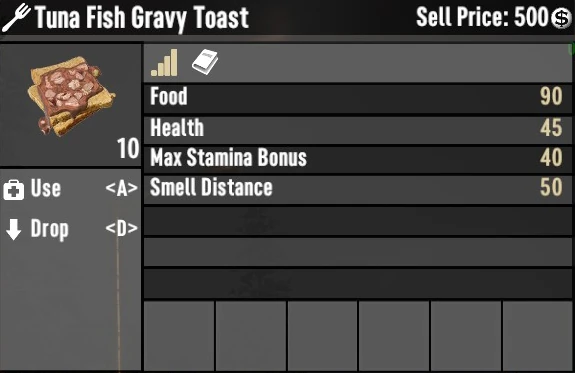 tuna fish gravy toast 7 days to die