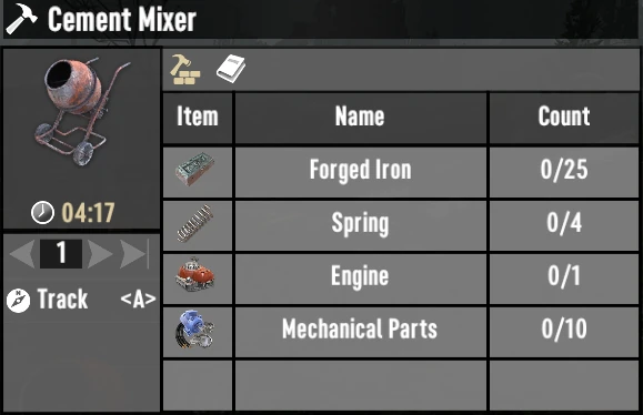7 days to die cement mixer recipe