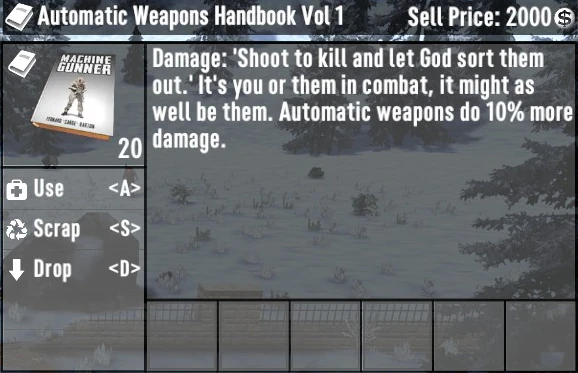 automatic weapons handbook 7 days to die