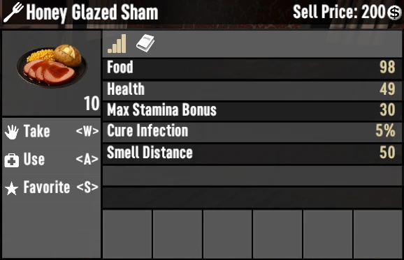 honey glazed sham 7 days to die