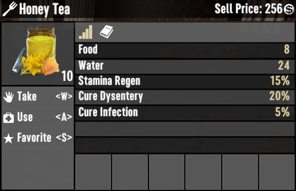 honey tea 7 days to die