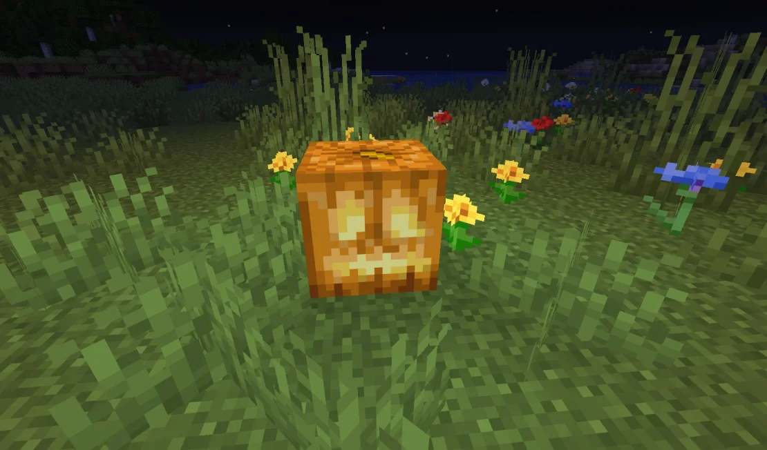 jack o'lantern block minecraft