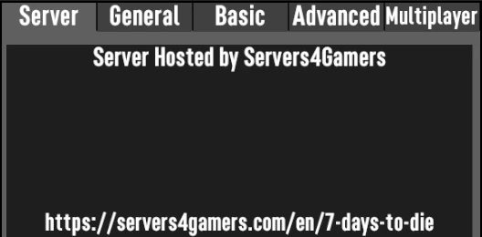 7 days to die server description and url