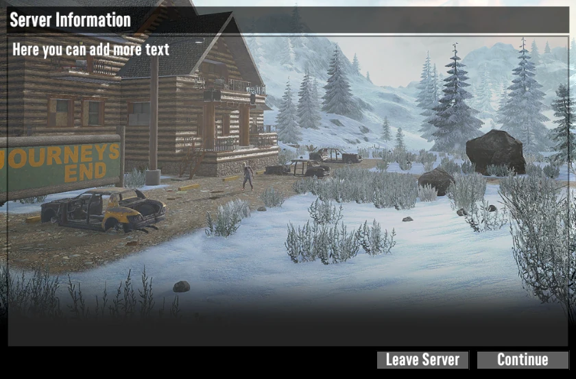 7 days to die server information window
