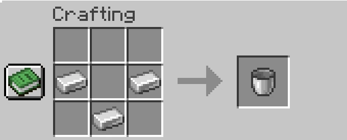bucket recipe minecraft