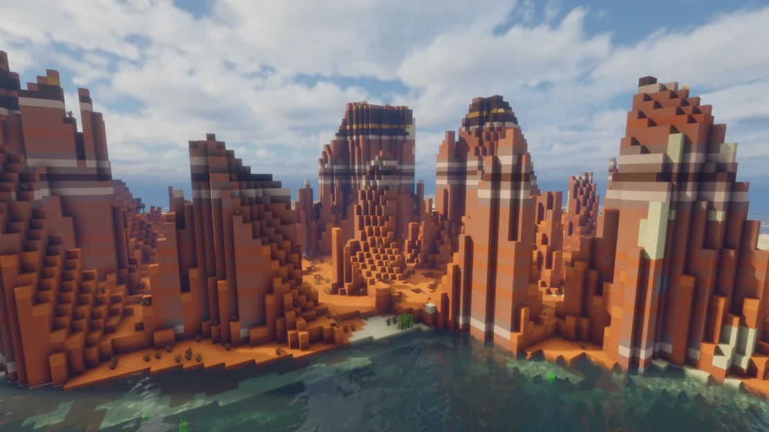 eroded badlands minecraft