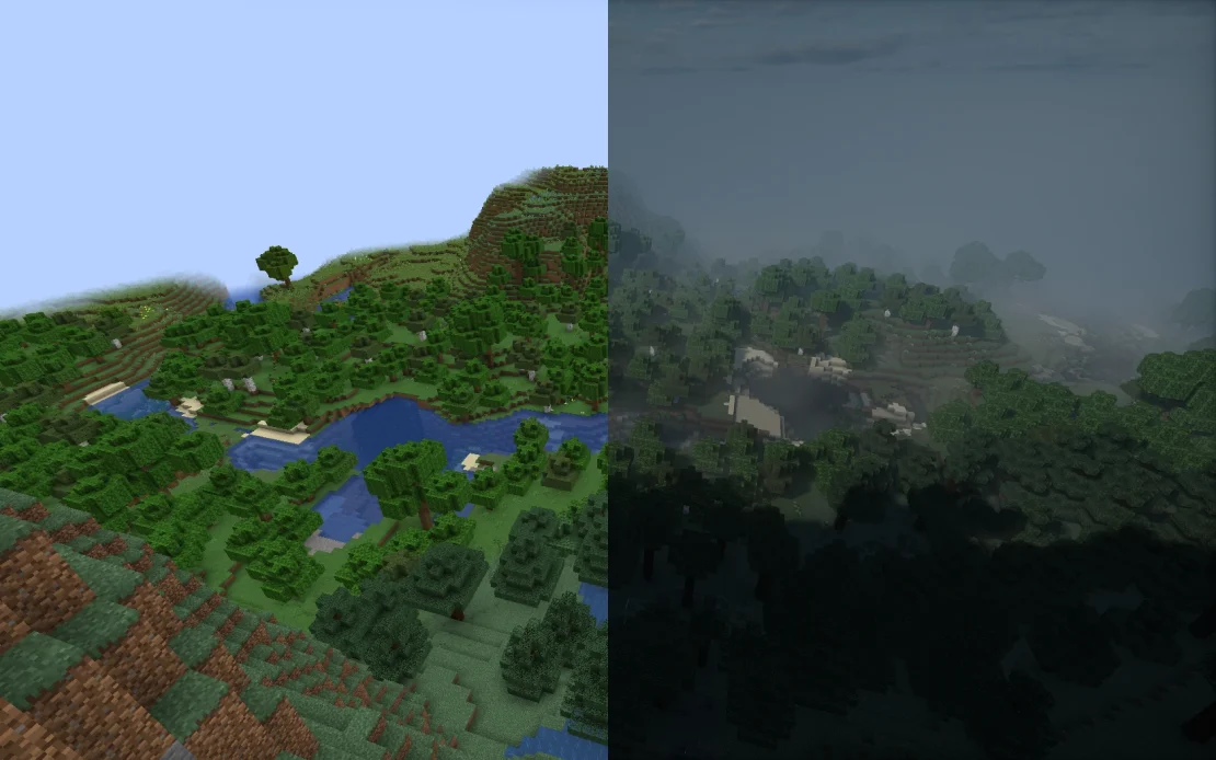 hysteria shaders minecraft