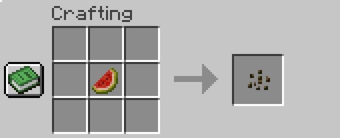 crafting melon seeds in minecraft