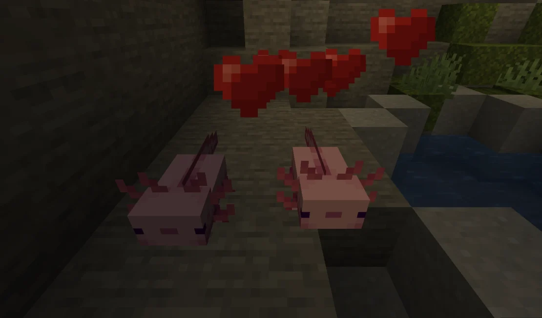 breed axolotls minecraft