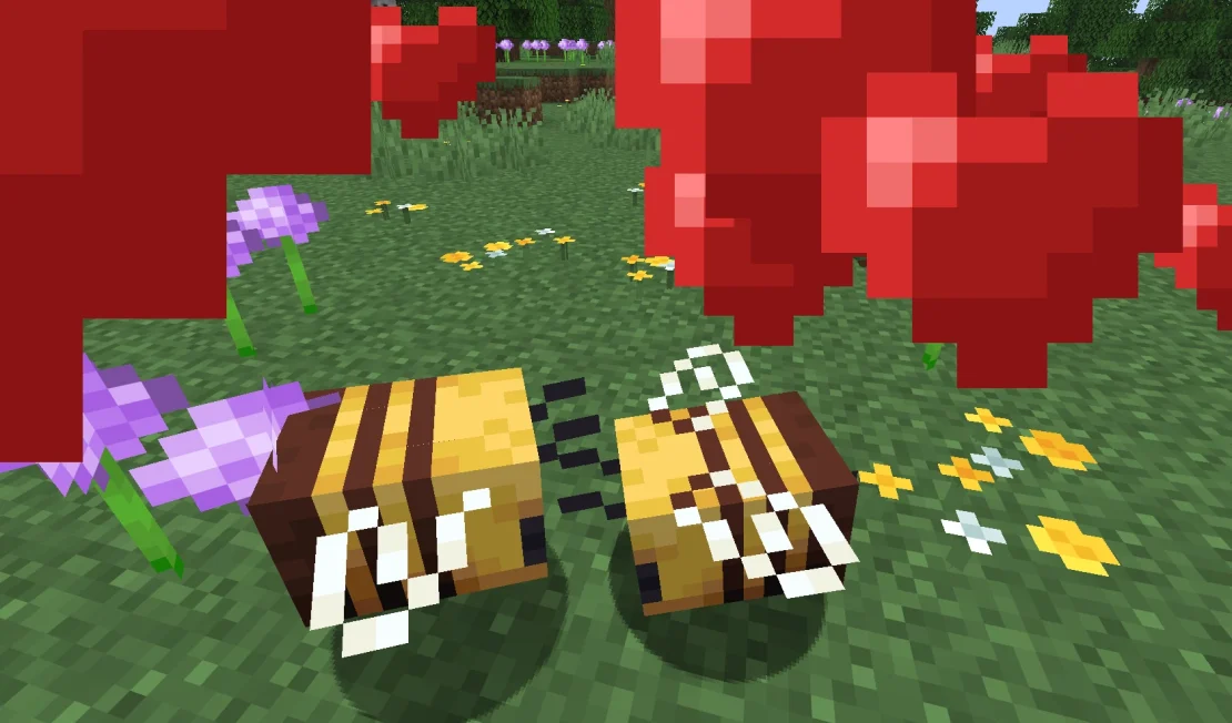 breed bees minecraft