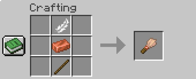 brush recipe minecraft