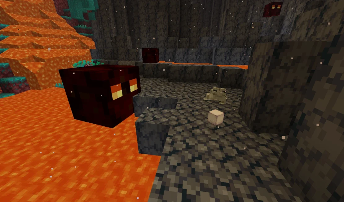 frog with magma cube minecraft