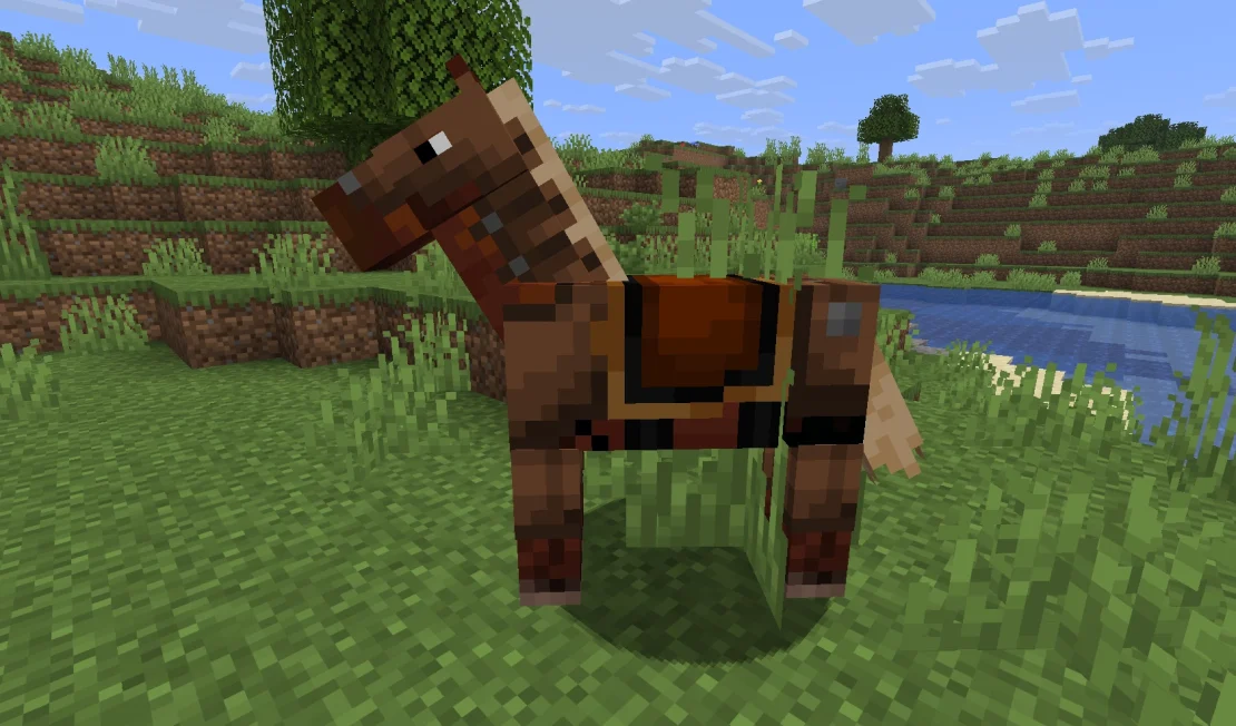 horse in leather armor minecraft