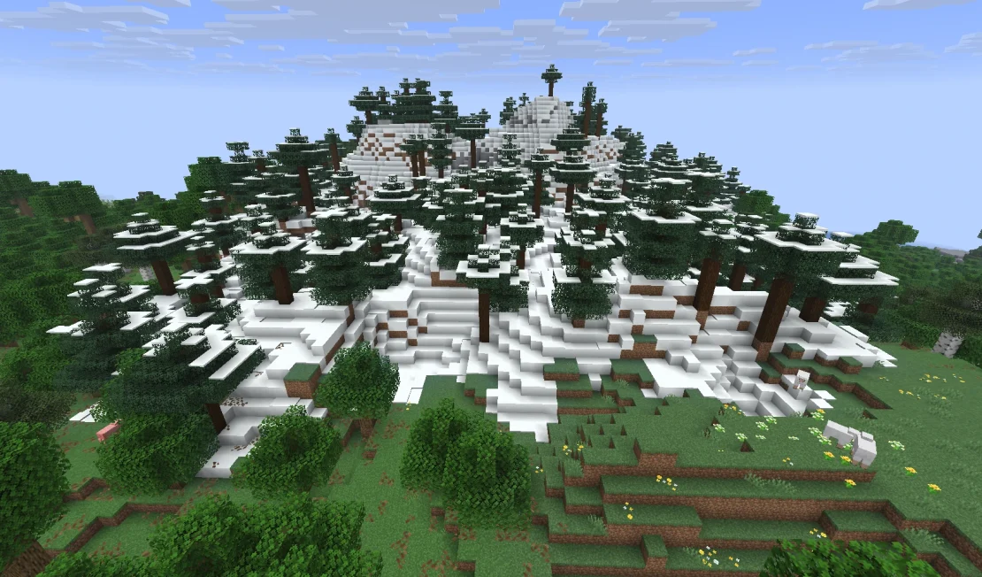 snowy wolf biome minecraft