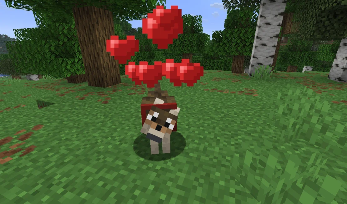 tamed wolf minecraft