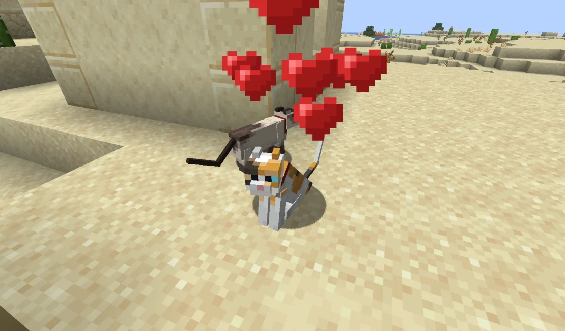 tamed cat minecraft